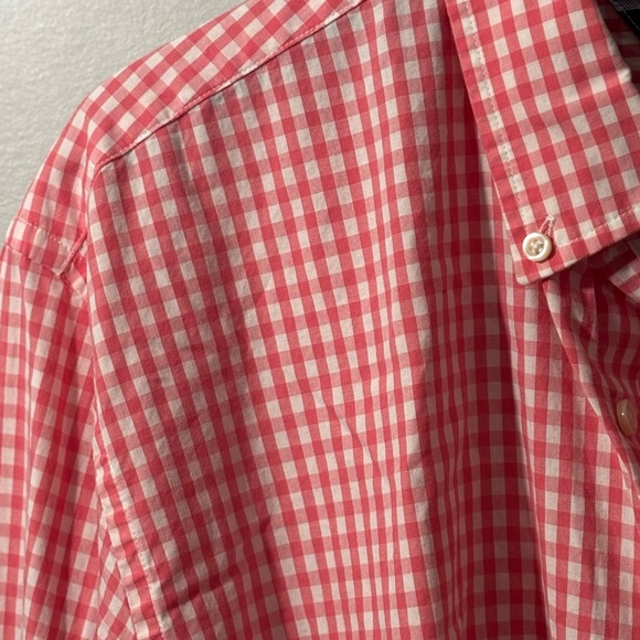 Tommy Hilfiger Men's Size XL LS Pink & White Checked Dress Shirt 100% Cotton - Picture 7 of 9